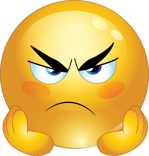 annoyed face Angry smiley face emoticons clipart autism png