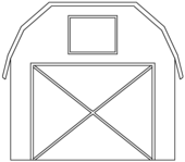 barn outline Barn with silo coloring page barns jpg – Clipartix