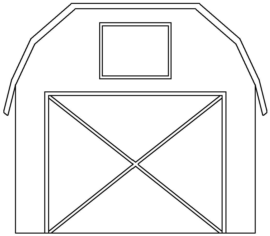 Barn outline cliparts png