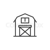 barn outline Barn with silo coloring page barns jpg – Clipartix