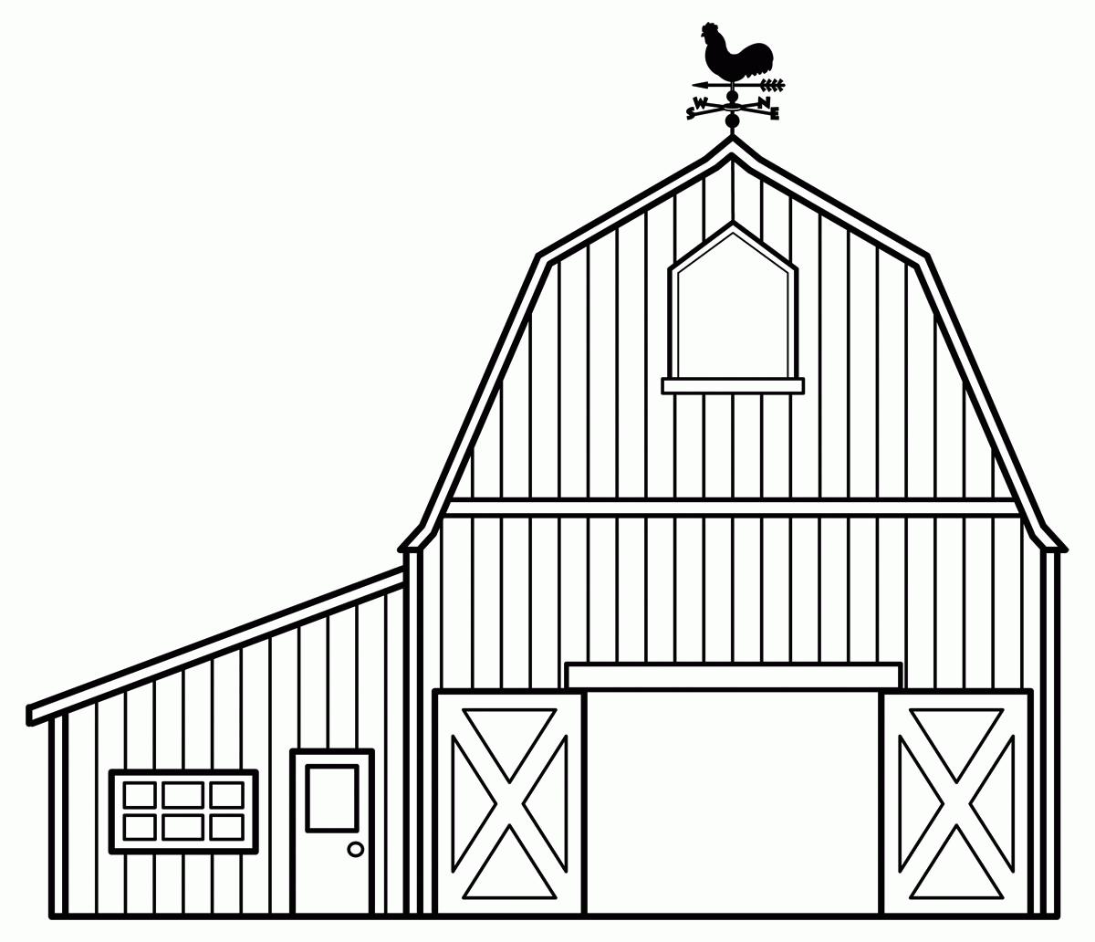 barn outline Barn printable coloring pages many interesting cliparts gif
