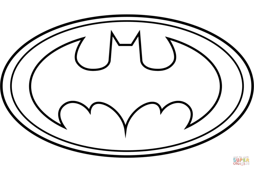 batman outline Batman symbol outline png