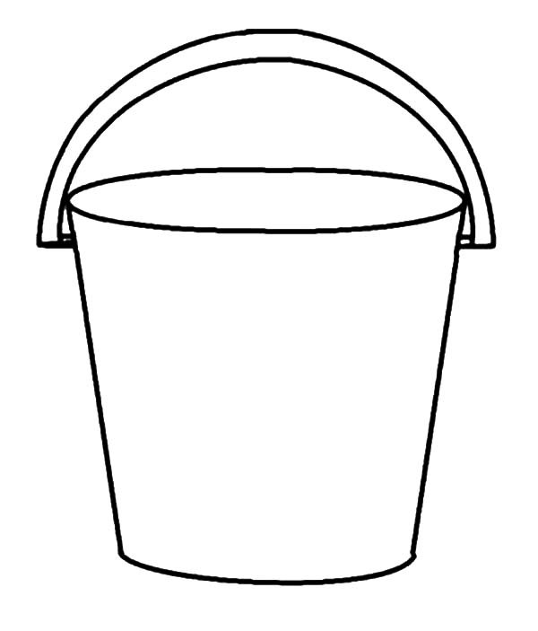 Bucket clipart black and white free download jpg