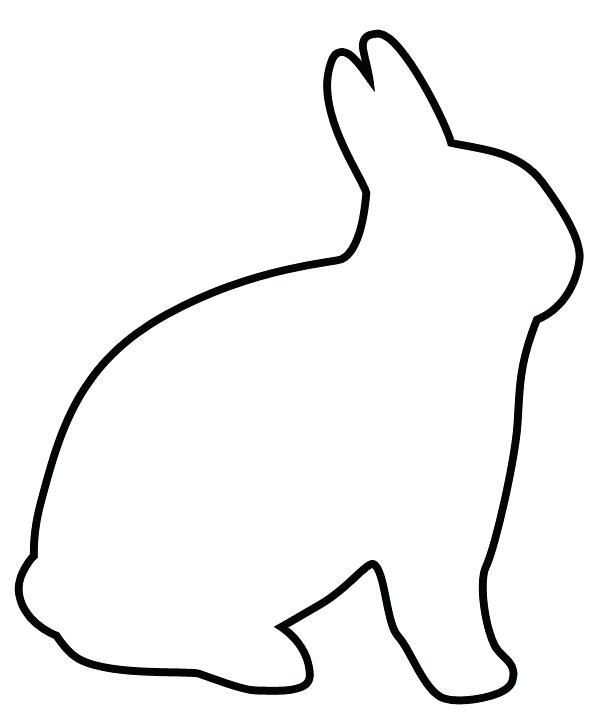 bunny silhouette outline