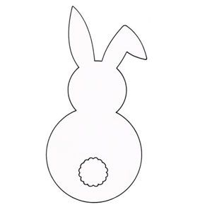 bunny outline Easter bunny template google search silhouette templates jpg