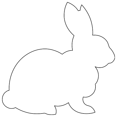 Lily street digitized longarm quilting patterns bunny outline csq png