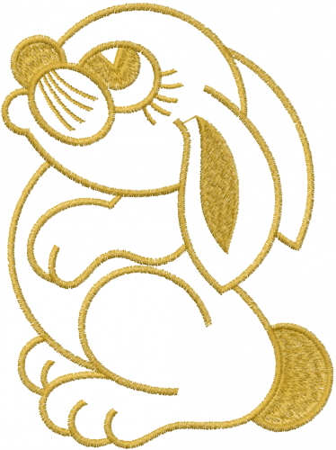 Cute bunny outline embroidery design annthegran jpg