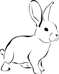 bunny outline Imagen gratis en pixabay conejo animales la vida silvestre jpg