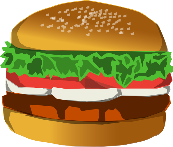 Burger clip art free vector 4vector png