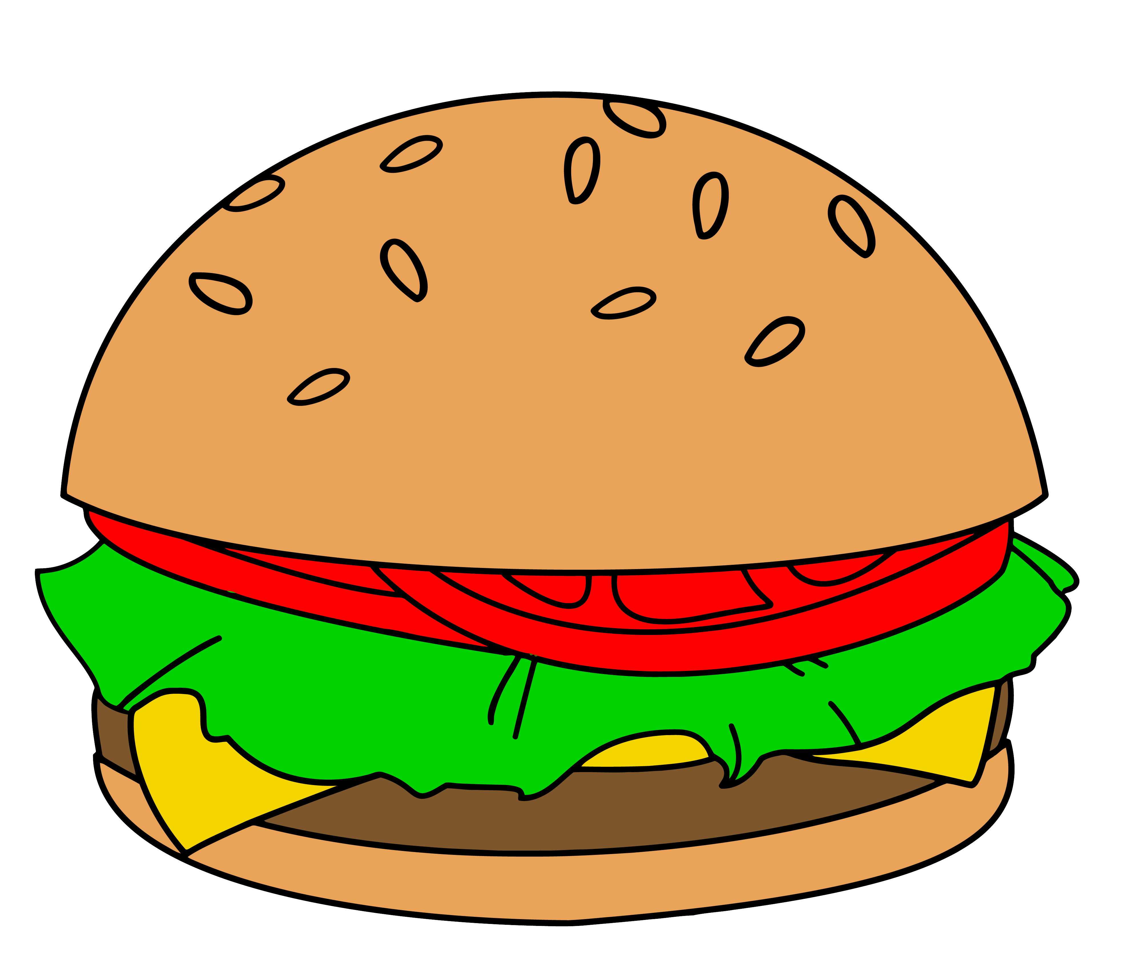 Cheeseburger Cute Burger Clipart Clipartfest Jpeg Clipartix