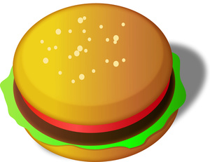 Free burger clipart image 6 7 food jpg