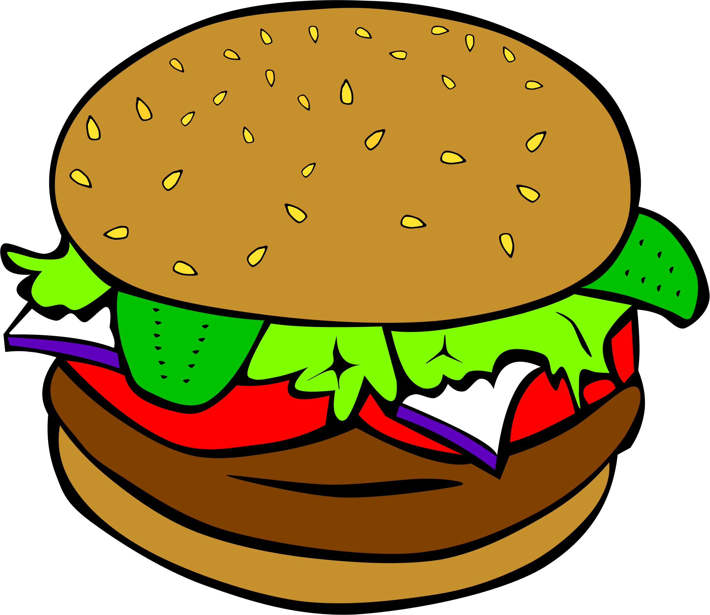 Burger clipart diner food pencil and in color burger png
