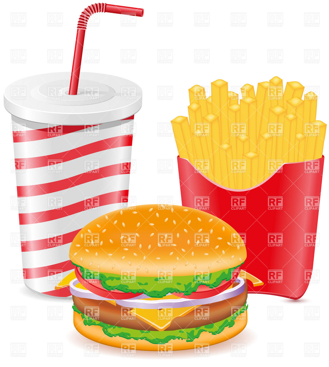 Free clipart with burgers and fries clipart collection jpg