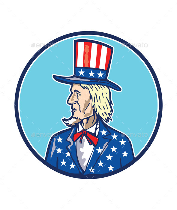 cartoon american flag Uncle sam top hat american flag cartoon by patrimonio graphicriver jpg