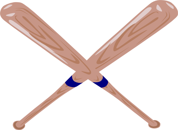 cartoon baseball bat Crossed baseball bat clip art at vector clip art png