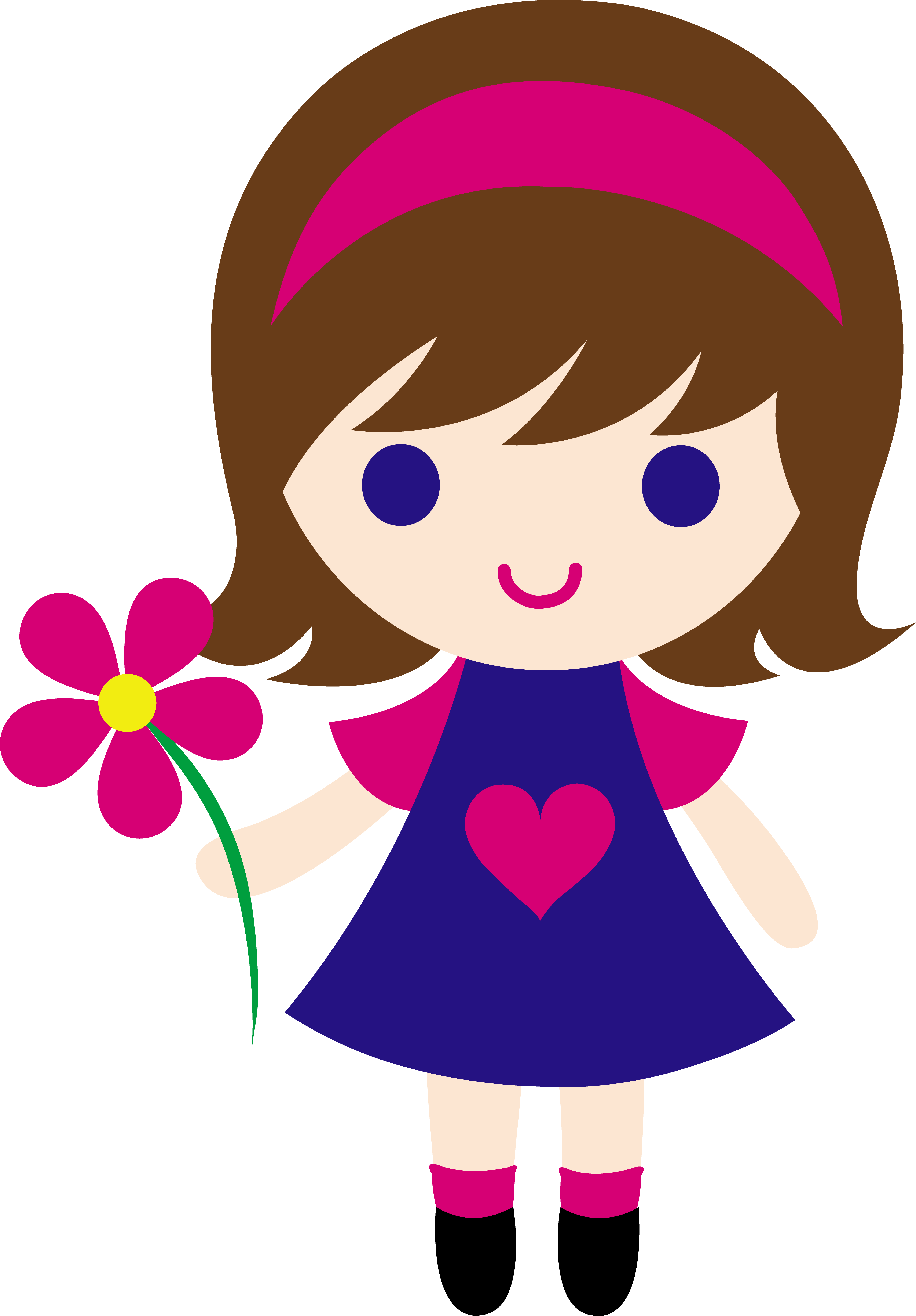 Free Cartoon Girl Clipart Pictures Clipartix - Riset