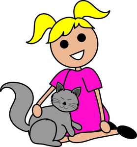 cartoon girl Free pet cat clipart image 9 3 jpg