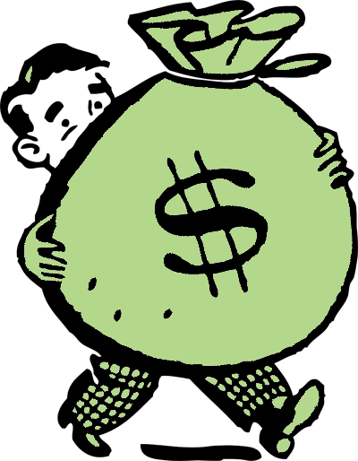 cartoon money Cartoon man holding money bag green light cove street capital  png - Clipartix