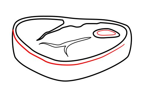 Drawing a cartoon steak jpg 3