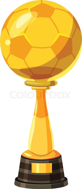 cartoon trophy Golden soccer trophy cup icon cartoon golden jpg