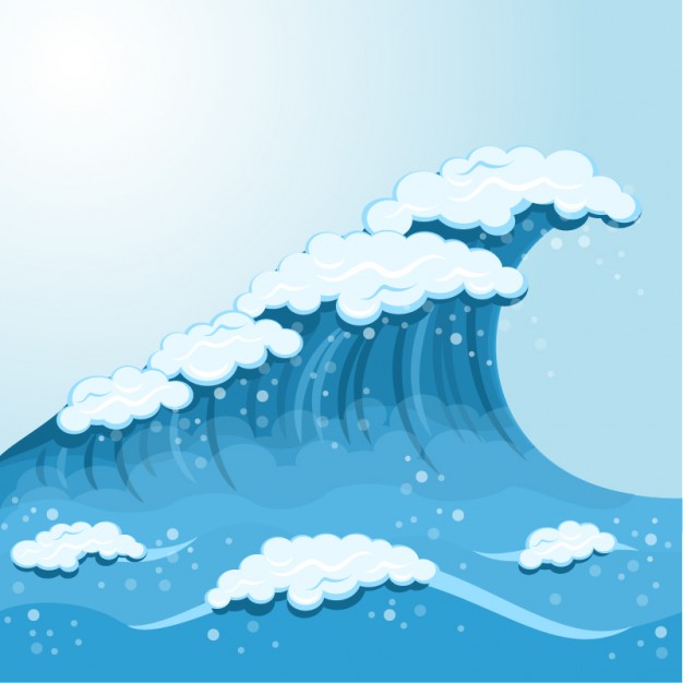 cartoon waves Wave cartoon background vector free download jpg