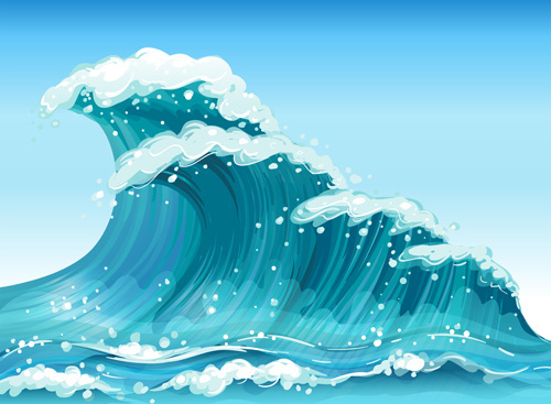 cartoon waves Vector sea waves cartoon free vector download free jpg