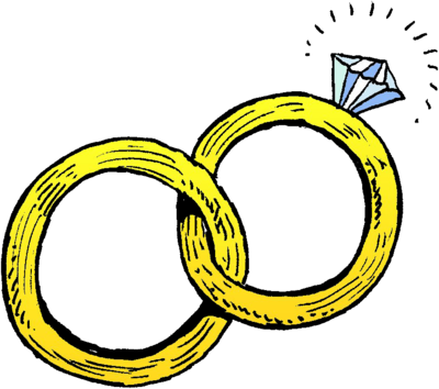 Cartoon Wedding Rings - Download and use them in your website, document ...