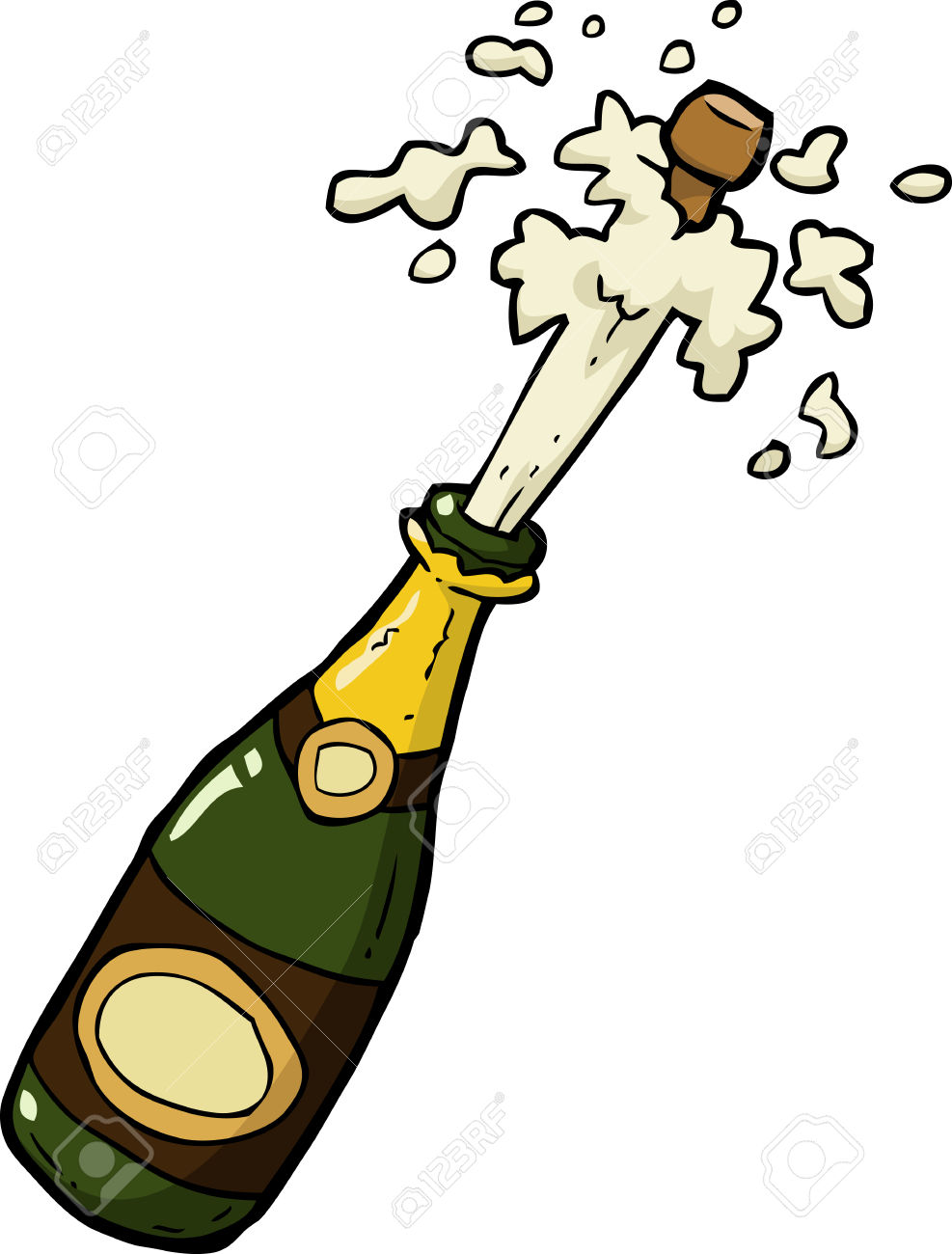 Champagne bottle clipart free download jpg