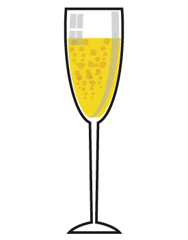 Champagne cocktails clipart jpg