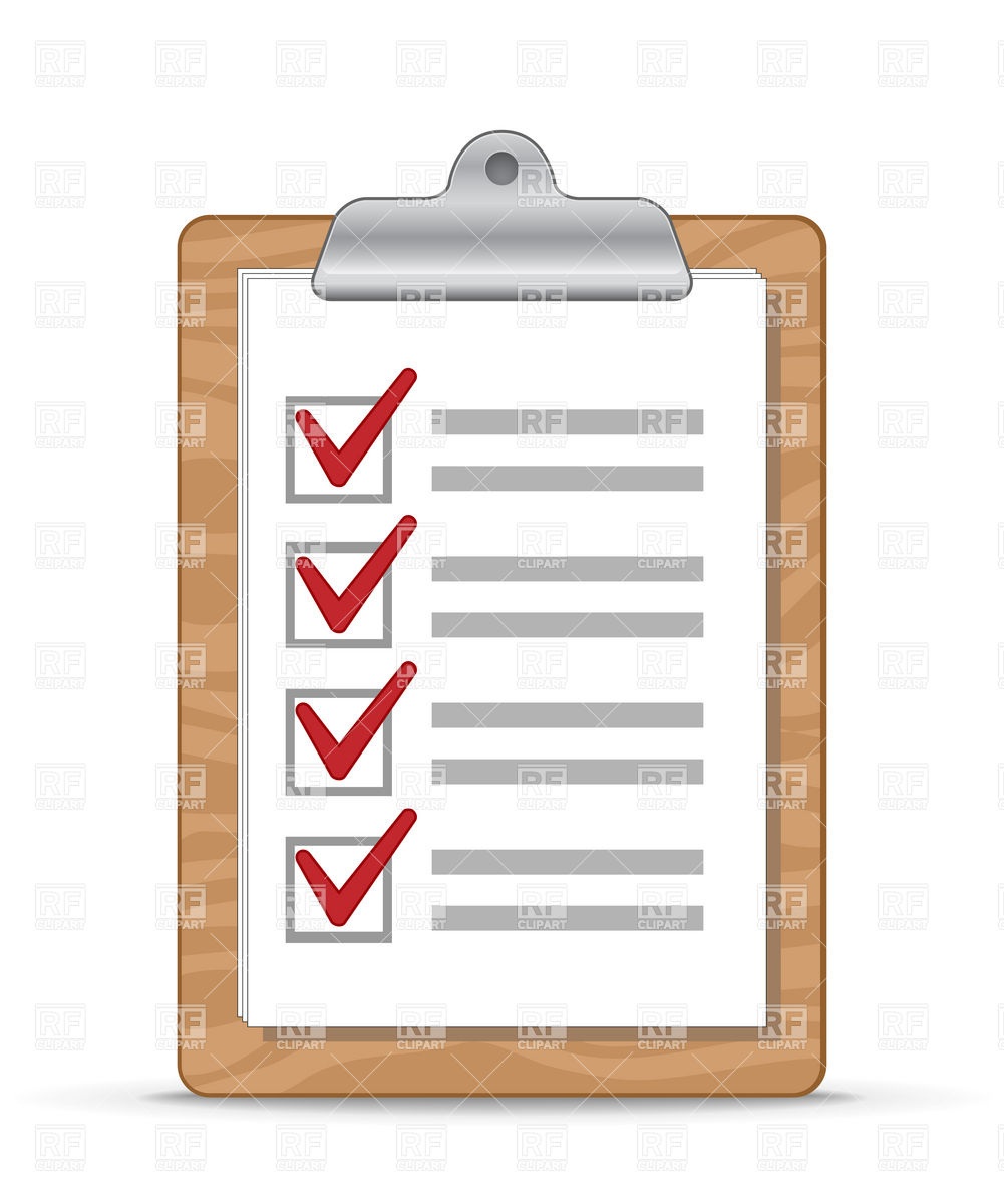 Clipboard checklist clipart letters jpg