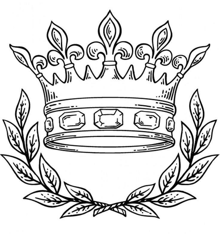 King And Queen Crown Drawing - Jimmy Newpox