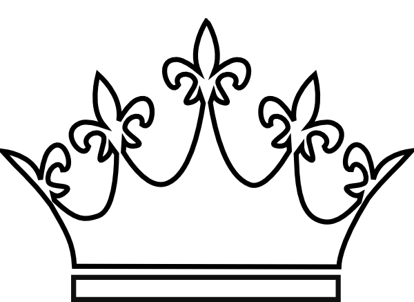 crown outline drawing