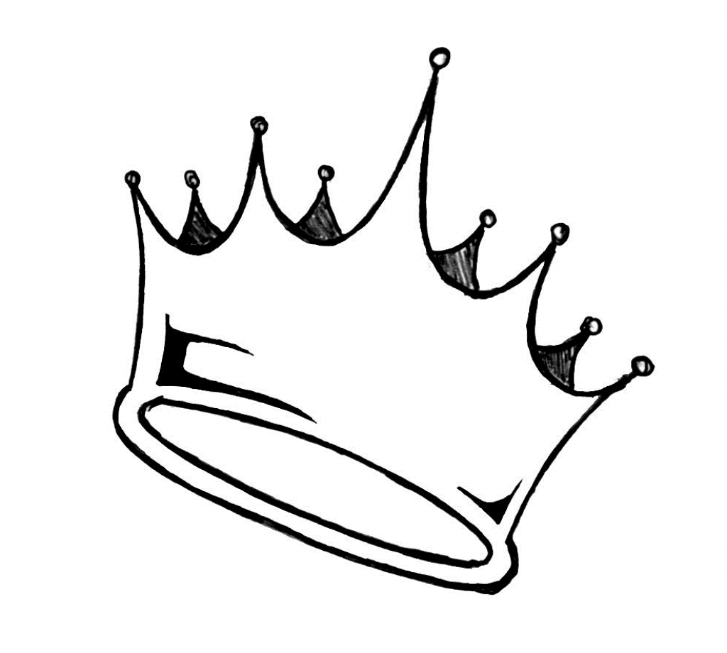 Hand drawn crowns. Big set of simple graffiti sketch queen or king crowns.  Royal imperial coronation and monarch symbols. Black brush doodle isolated  on white background. Vector illustration. 12665537 Vector Art at