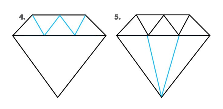 How To Draw A Diamond Easy ~ Drawing Tutorial Easy