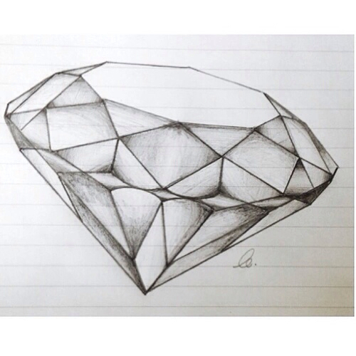 diamond drawing Pin by milena ohanyan on drawings  jpg