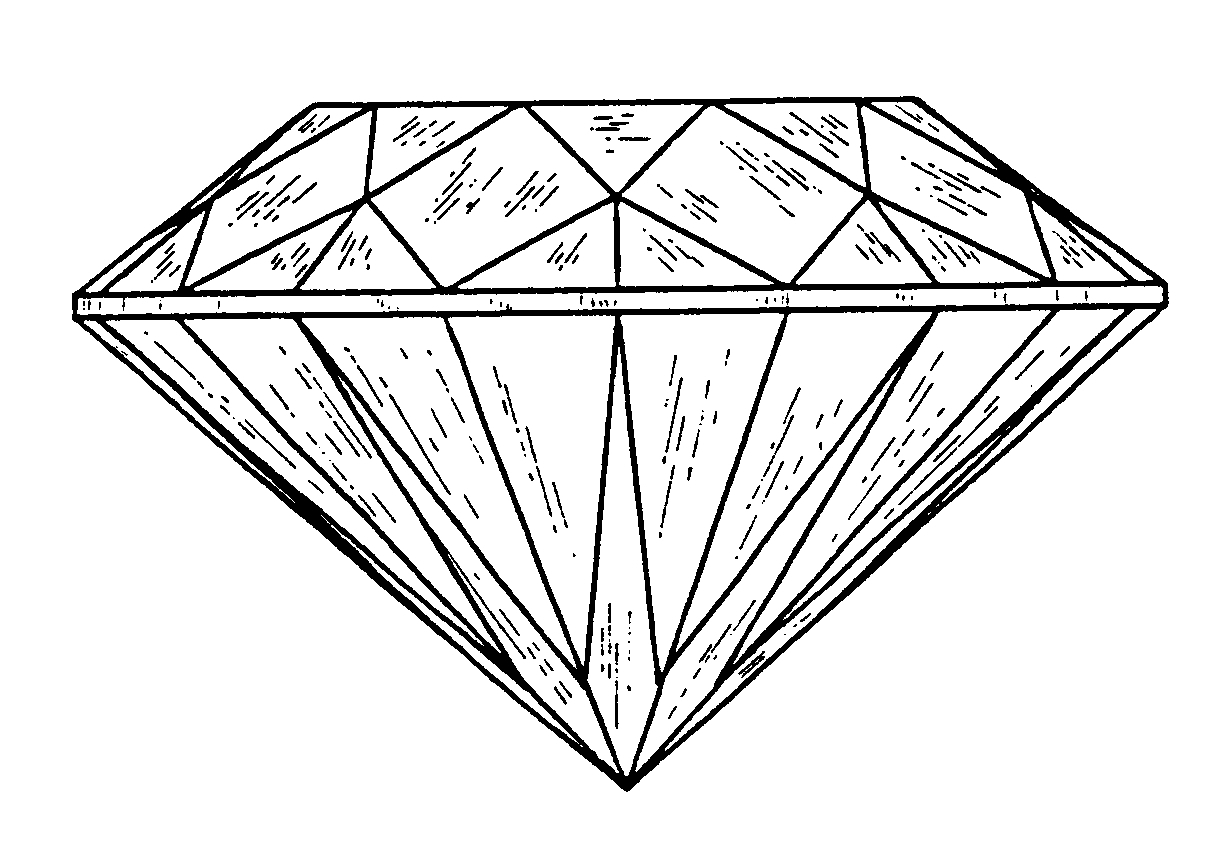 Simple 3d diamond drawing space cameltooth artistic jpg