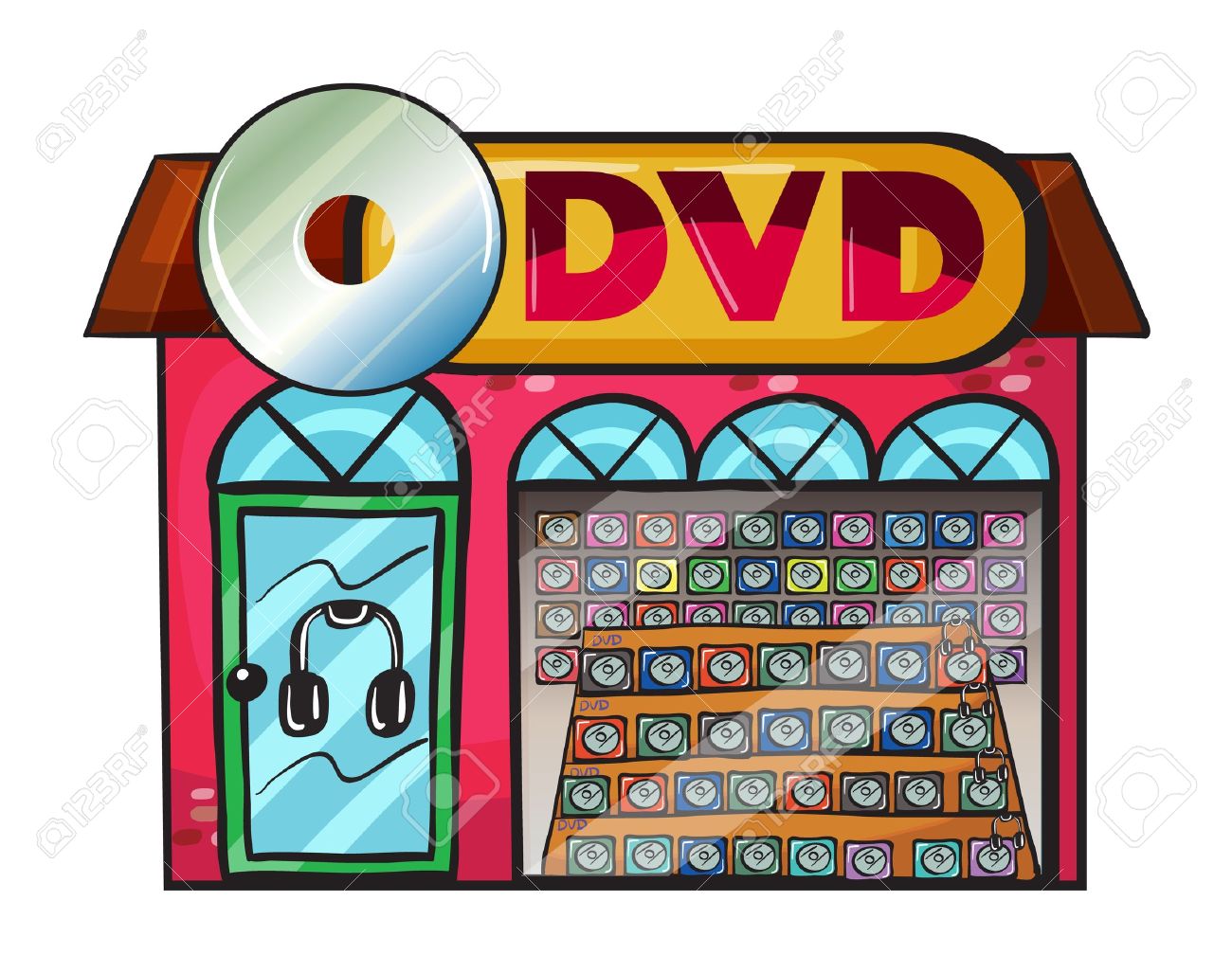 dvd player Rent a dvd clipart clipartxtras jpeg