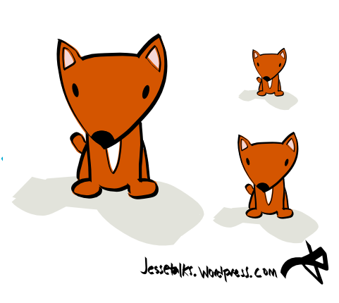 Fox clipart easy pencil and in color fox png