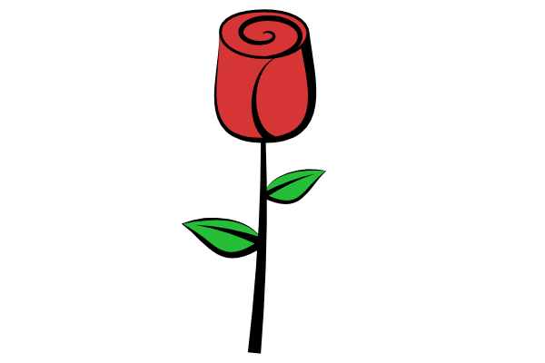 easy Simple rose clipart free download on png