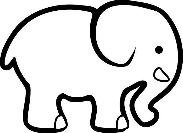 Elephant outline ideas on easy elephant jpg