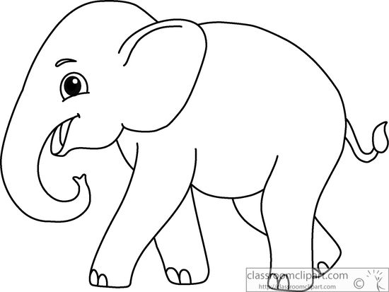 elephant outline Outline free clipart jpg
