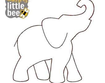 The elephant outline ideas on easy elephant jpg