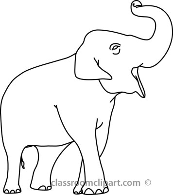 elephant outline Elephant cartoon outline free download clip art jpg
