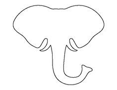 elephant outline Free elephant templates when first started looking up patterns jpg 2