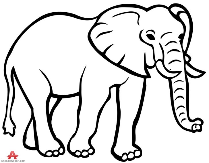 elephant outline Elephant clipart outline jpg
