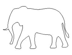 elephant outline Free elephant templates when first started looking up patterns jpg