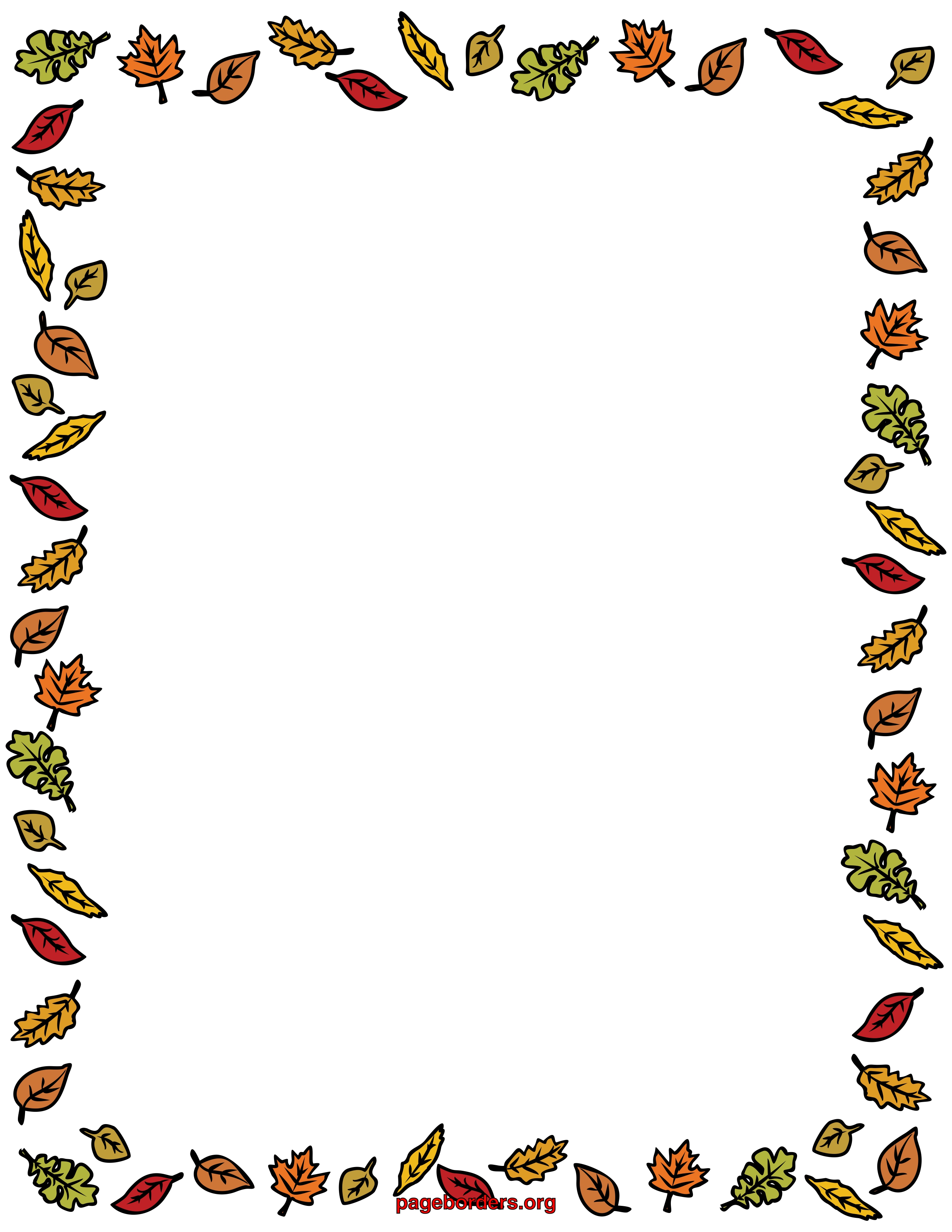 fall border lined paper