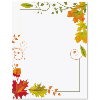 fall border template