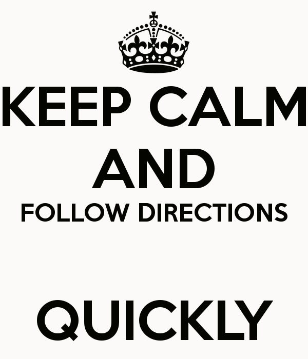 Follow directions quickly clipart 6 png
