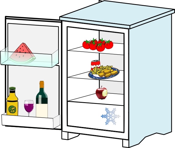 Food clipart fridge pencil and in color food jpg